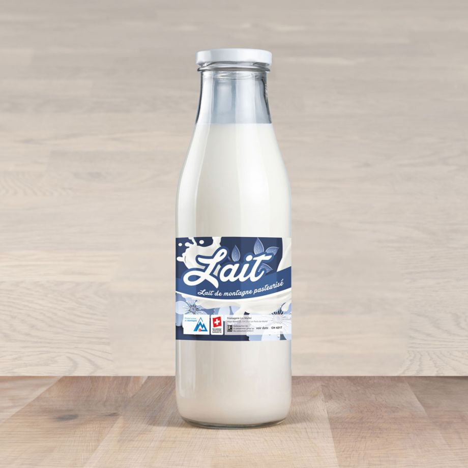 lait pasteurisé en bouteille